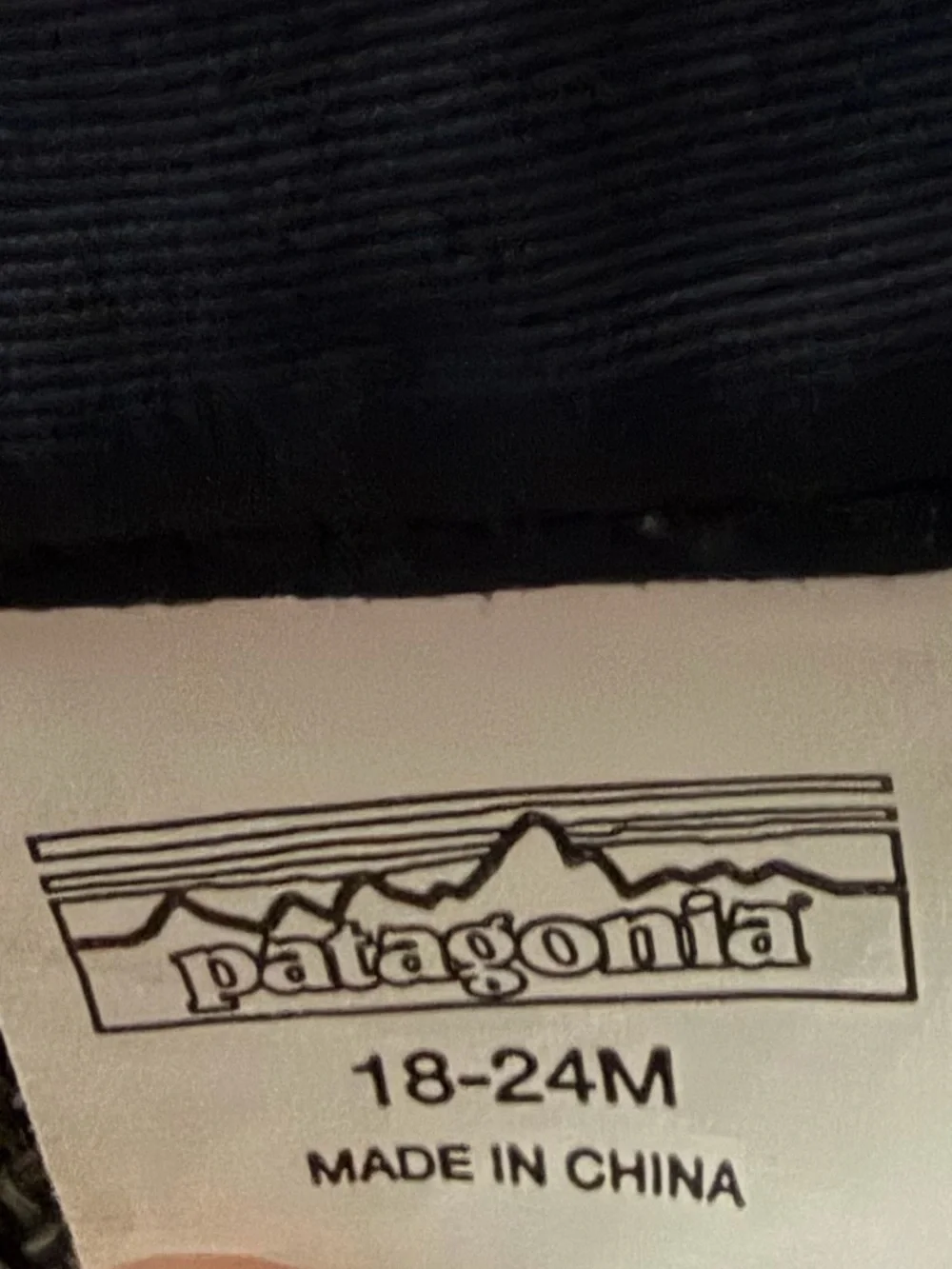 Patagonia Kids Navy and White Printed Bucket Hat